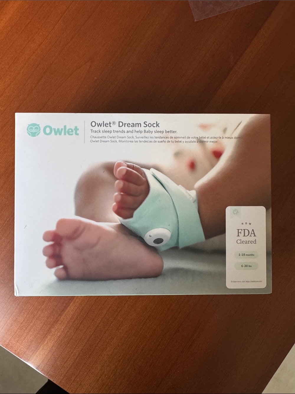 Owlet Dream Sock - Open Box